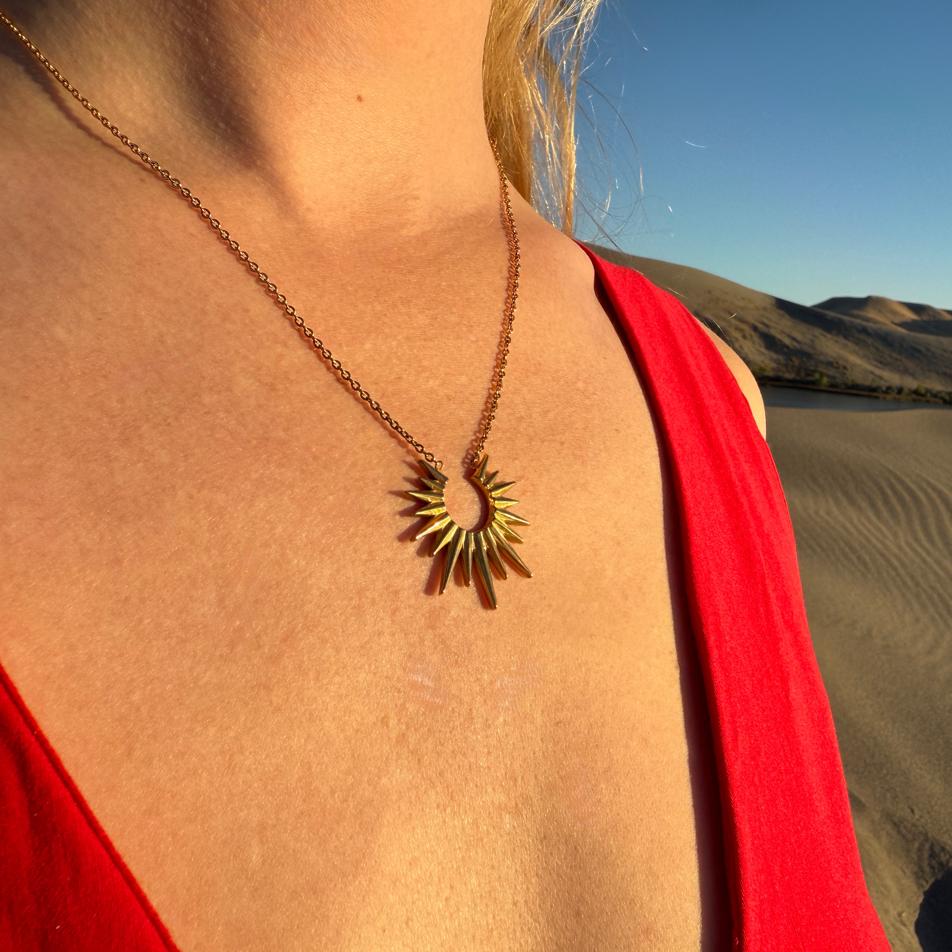 Sun-Keeper Necklace – Seren Dipped