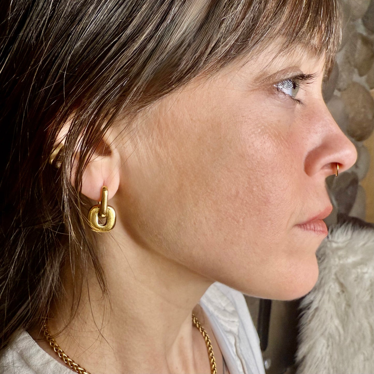 Pure Class Link Earrings