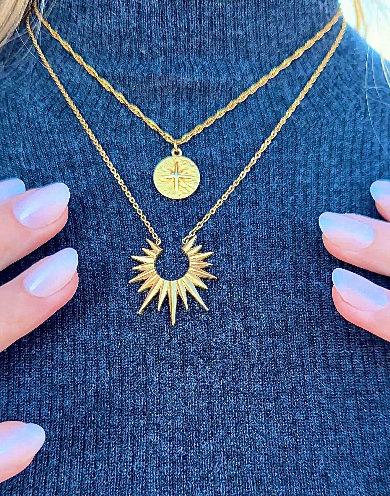 North Star Medallion Necklace